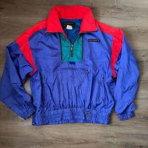 Descente Athletic Jacket Blue Made in Japan